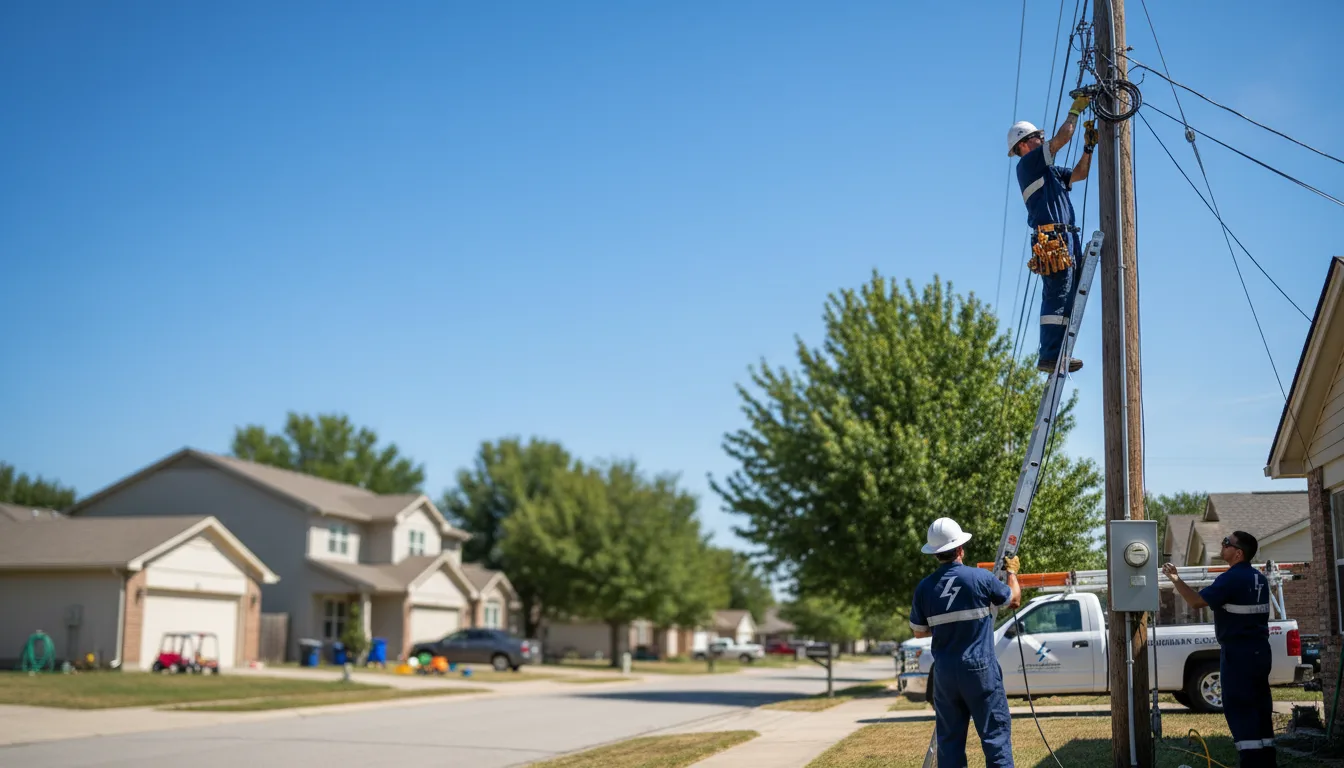 Residential electrician providing installation services in Arlington, IA